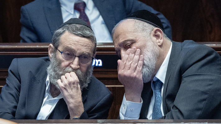 אריה דרעי, משה גפני (צילום: יונתן זינדל, פלאש 90)