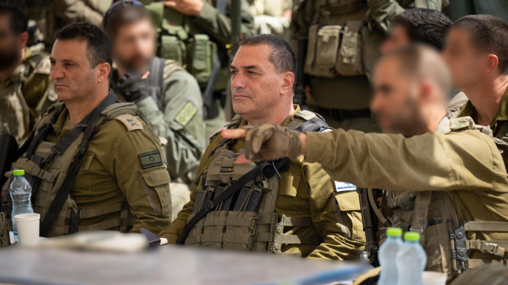 הרמטכ''ל אייל זמיר בעזה (צילום: דובר צה''ל)