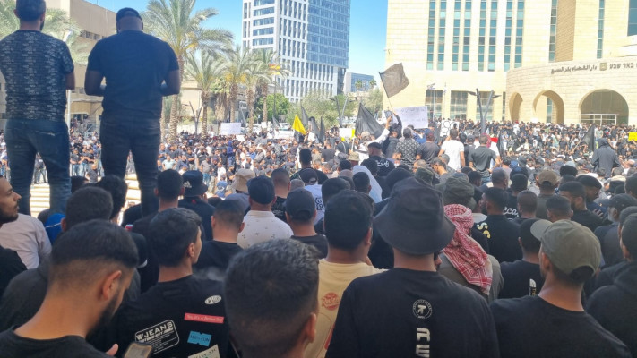 הפגנה של החברה הבדואית נגד הריסת בתים בדרום (צילום: ללא קרדיט)