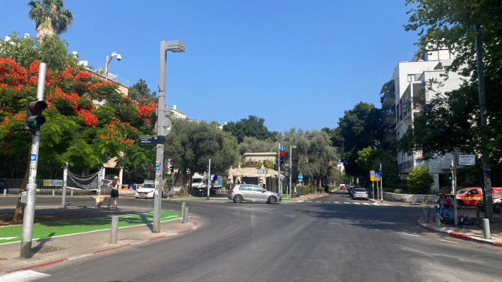 רחוב ריק בתל אביב. מבצע \'\'עם כלביא\'\' (צילום: אבשלום ששוני)