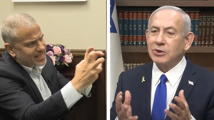 ינון מגל מראיין את ראש הממשלה בנימין נתניהו בתוכנית ''הפטריוטים'' בערוץ 14 (צילום: צילום מסך ערוץ 14)