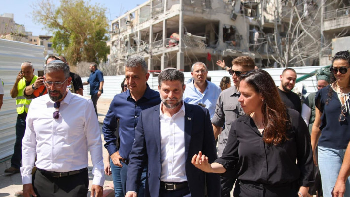 עינב בר כהן עם שר האוצר בצלאל סמוטריץ' (צילום: אורי חבושי)
