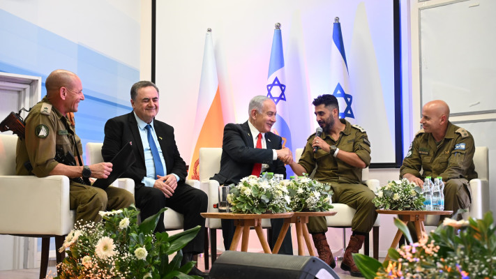 רה''מ בנימין נתניהו ושר הביטחון ישראל כ''ץ  (צילום: חיים צח, לע''מ)