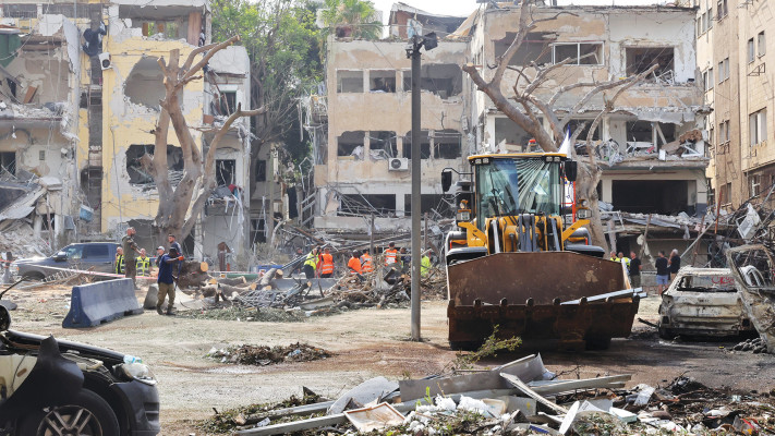 זירת פגיעת הטיל בתל אביב 