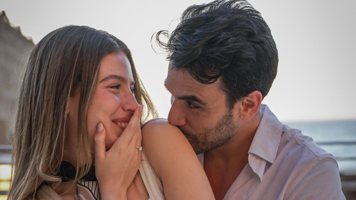 היא אמרה כן! תום חיימוב ושחר צ'רנס מאורסים (צילום: אורן אטדגי )