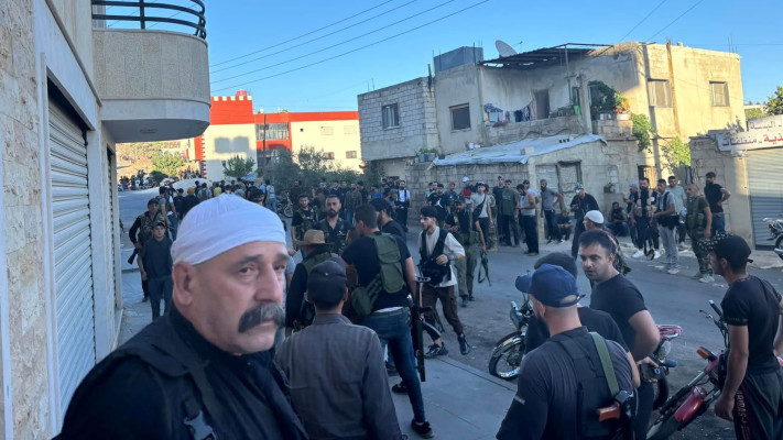 עימותים בסווידה שבסוריה (צילום: רשתות ערביות,שימוש לפי סעיף 27א')