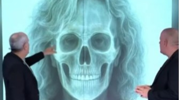 צילום רנטגן של גלי בהרב-מיארה מוצג בתכנית ''פתחי ושי'' בערוץ 14