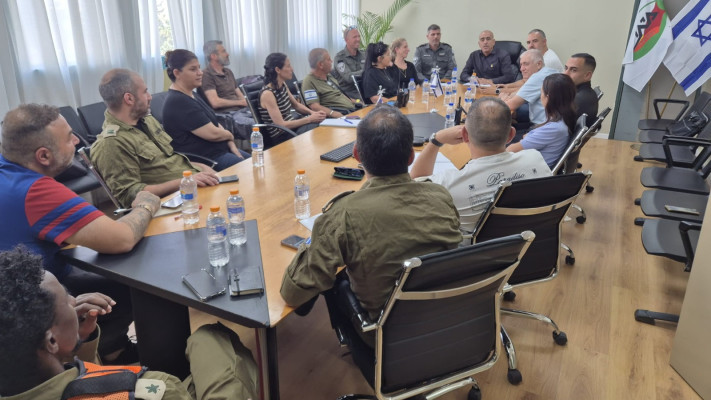מההכנות ביישוב מיתר לקראת המהלך (צילום:  מועצת מיתר)