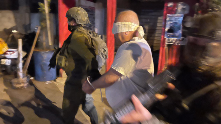 מעצר חשודים בשכם (צילום: אבי אשכנזי)