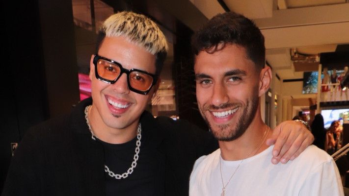 בר ברימר וסטטיק בהשקת המותג Cabo (צילום: ניר פקין)