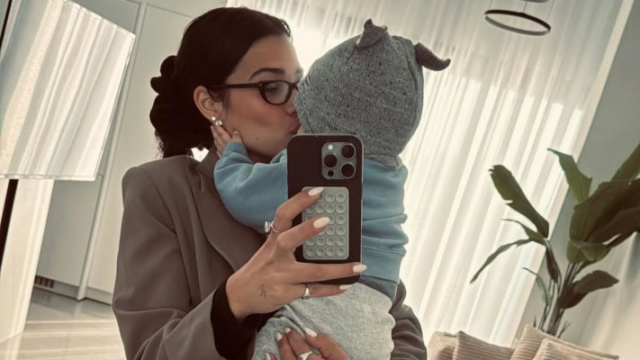 שי לי עופרי ובנה אלארי (צילום: מתוך אינסטגרם)