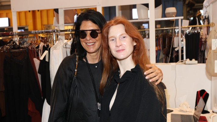 קיאן פרנקפורט וענת חפץ (צילום: רפי דלויה)