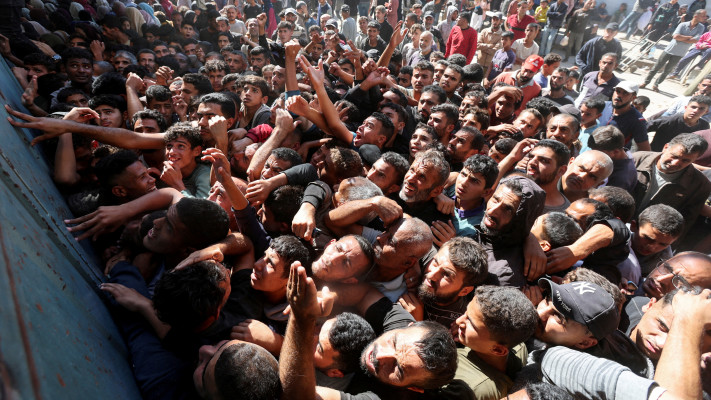 רעב ברצועת עזה (צילום: REUTERS/Ramadan Abed)