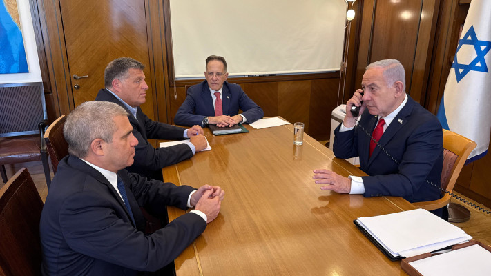 בנימין נתניהו בהתייעצות נוספת בנושא החטופים (צילום: דוברות ראש הממשלה)