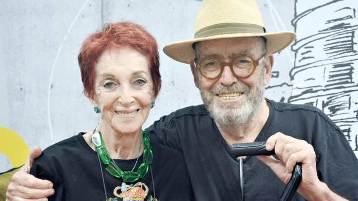 דוד טרטקובר ז״ל ושמרית אור (צילום: פרטי)