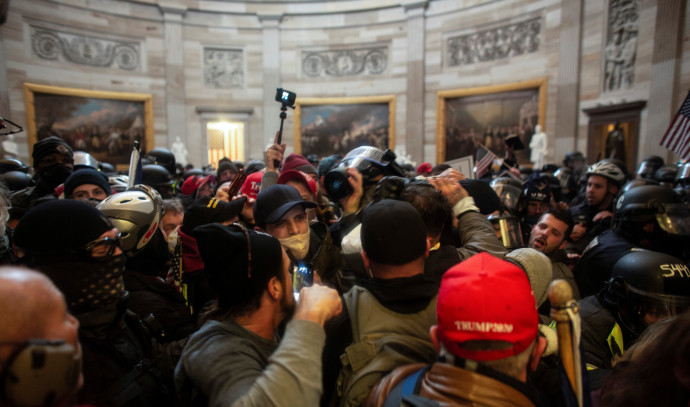 A supporter of Trump was arrested and as such stole the personal thought of the Speaker of the House of Representatives