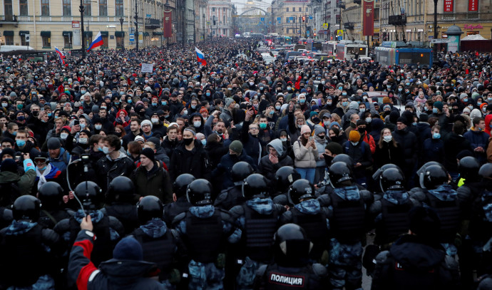 Protest continues: Navalny’s wife was arrested during demonstrations calling for his release