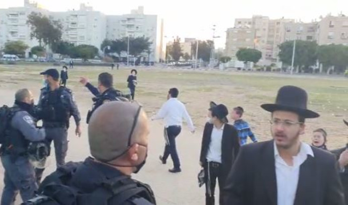 The ultra-Orthodox violations: a rally and calls against police at an institution in Ashdod
