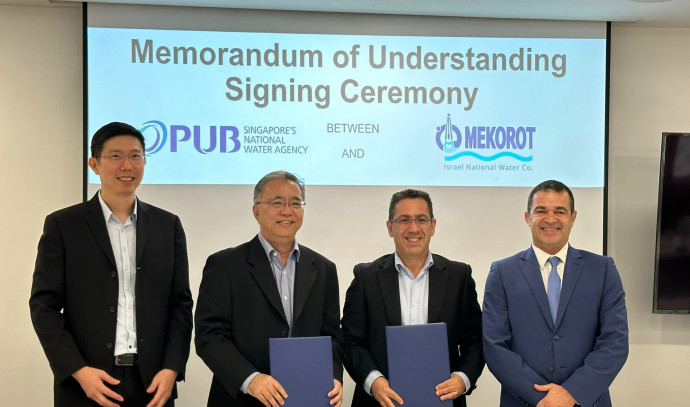 Mekorot signed a memorandum of understanding with PUB from Singapore
