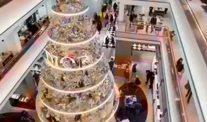 The surprising announcement in a shopping mall in the Netherlands: “Stop funding the genocide in Gaza”