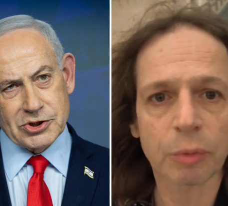 אמיר חצרוני ובנימין נתניהו (צילום: מימים לשמאל: אינסטגרם, עם ריבקין פנטון/הארץ/פול)