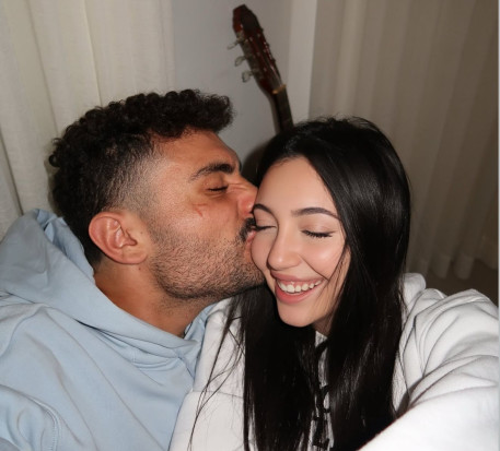 יובל רפאל ועידו מלכה בתמונה זוגית ראשונה (צילום: מתוך אינסטגרם)