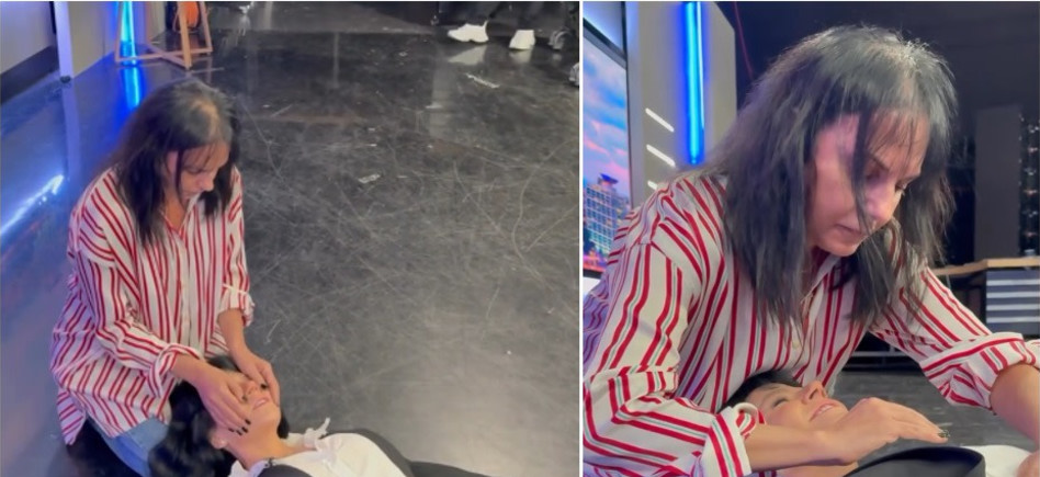 דנה רון בעת ההתקף (צילום: מתוך האינסטגרם)