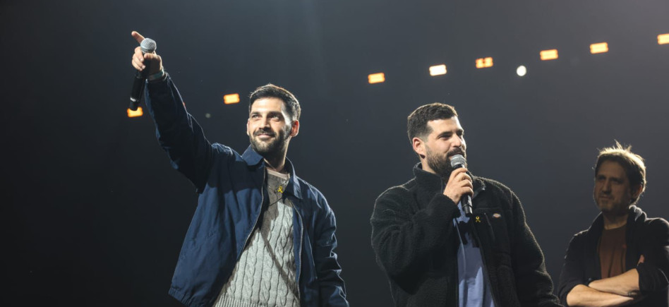 גלי וזיו ברמן במופע טרום הבכורה של פסטיגל (צילום: מרווה שרון)