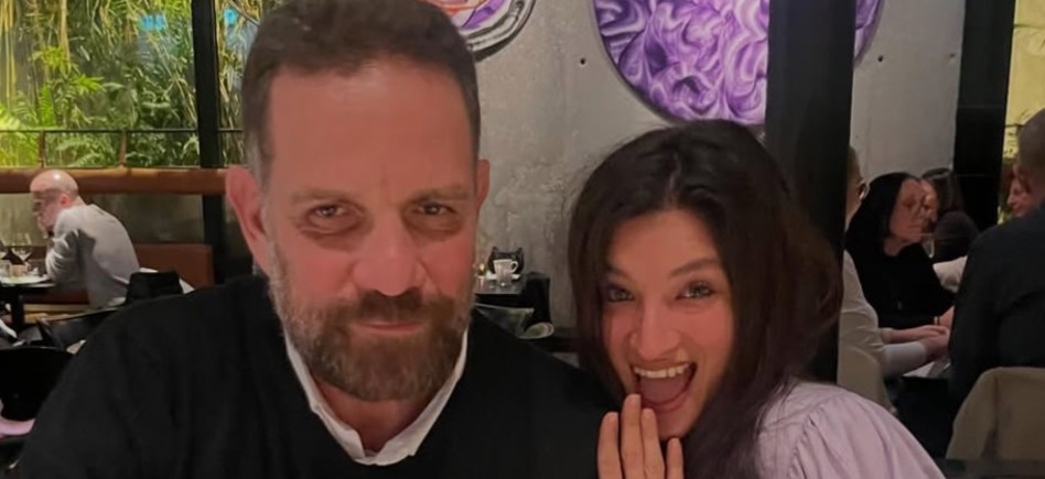 מיקי לאון ואשתו לעתיד אלינה