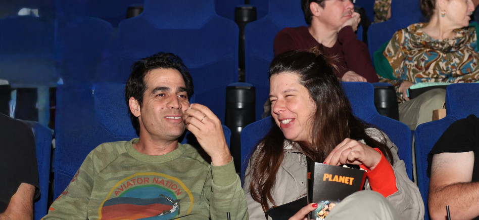 אביב גפן ואשתו שרון (צילום: אור גפן)