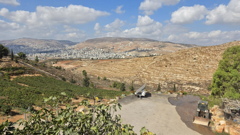 Suspended bridge overlooking Samaria scenery: the new trail that will lead to Mount Kabir