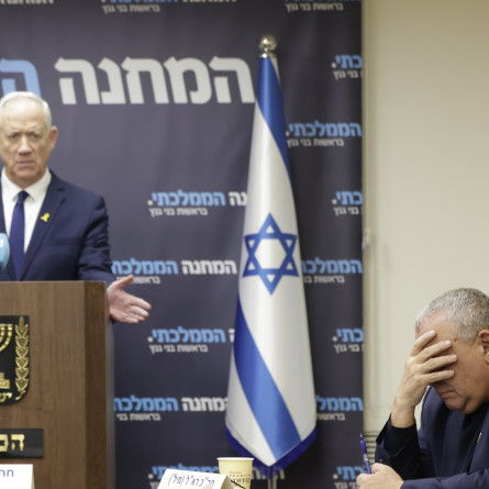 גדי איזנקוט ובני גנץ (צילום: מארק ישראל סלם)