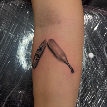 שלוק שלוק: הקעקוע החדש של שלקה (צילום: פרטי)