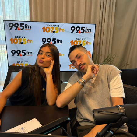 נועה קירל ב''אחד על אחד'' עם דניאל ציוני (צילום: רדיו 99.5 )