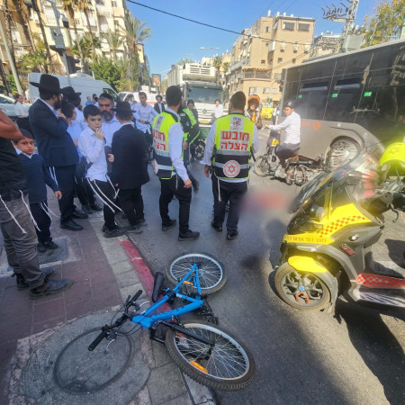 זירת תאונה בבני ברק