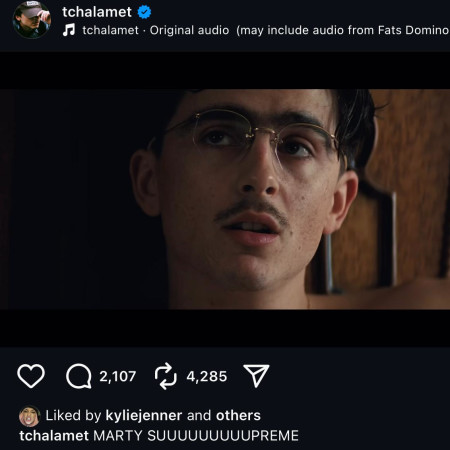 הלייק של קיילי ג'נר על הפוסט  (צילום: אינסטגרם)