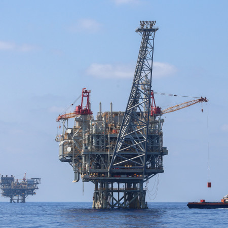 אסדת הגז ים ''תטיס'' ליד חופי אשקלון