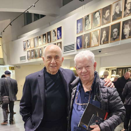 אלכס לנדסברג וישראל מקוב&nbsp; (צילום: באדיבות תיאטרון גשר)