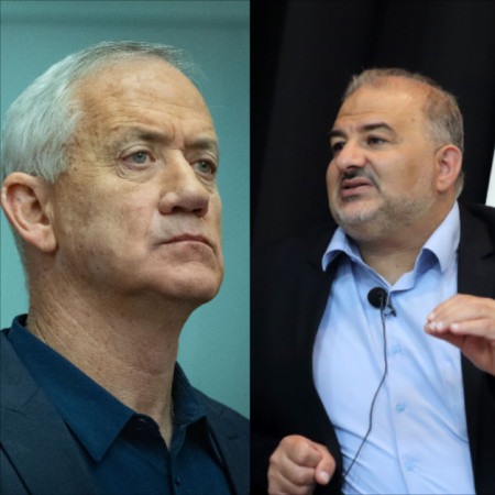 מנסור עבאס, בני גנץ 