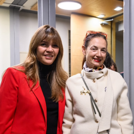 קנדידה גרטלר וציפי לנדאו (צילום: יובל יוסף)