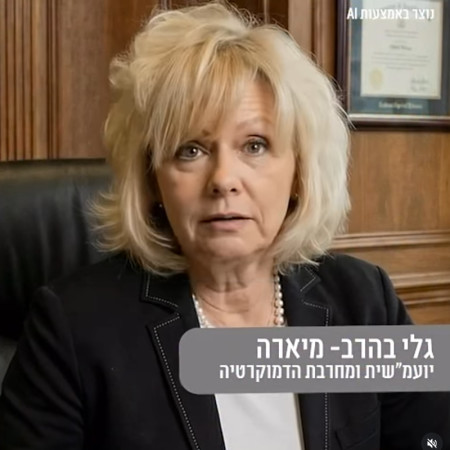 שימוש ב-AI באתר מפלגת ''עוצמה יהודית''