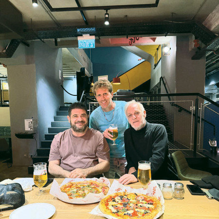 שרון אלכסנדר, בן ינובר ואורי הוכמן (צילום:  באדיבות לינק תל אביב)