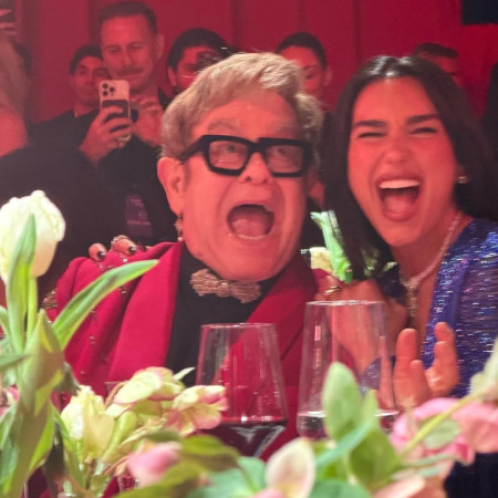 דואה ליפה ואלטון ג׳ון (צילום: אינסטגרם)