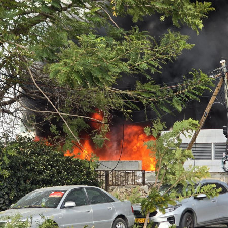 זירת נפילת טיל איראני בנהריה