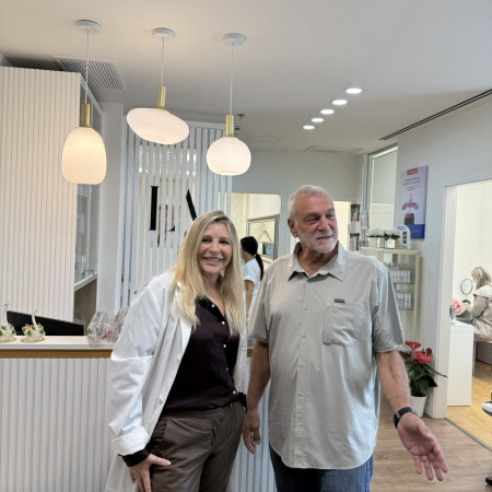 ד״ר להבית אקרמן ובני בן מובחר (צילום: מיטל גרינברג)