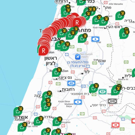 עגלות קפה של מילואימניקים ברחבי הארץ