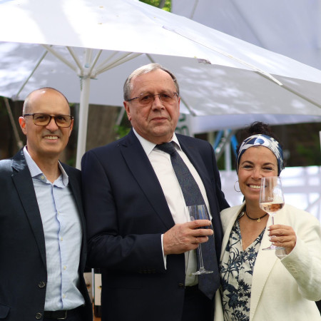 בילי הרוני, אנטולי ויקטורוב ואלכס הרוני (צילום: רומי מידני)