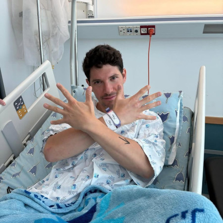 ידין גלמן בבית החולים (צילום: אינסטגרם)
