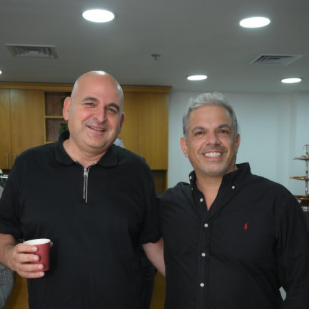 ניתאי אליאש וחיים דור&nbsp; (צילום: דדי לוי)