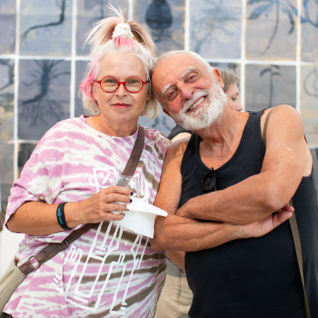 עופר ללוש וסיגלית לנדאו (צילום: מור ארקדיר)